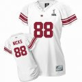 # Women New York Giants #88 Hakeem Nicks White Women 2012 Super Bowl XLVI Jersey White