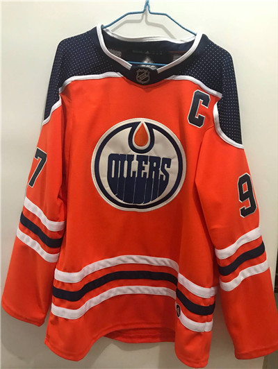 Adidas Oilers #97 Connor McDavid Orange Home Authentic Stitched NHL Jersey