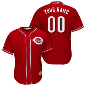 Men's Cincinnati Reds Majestic Red Cool Base Custom Jersey