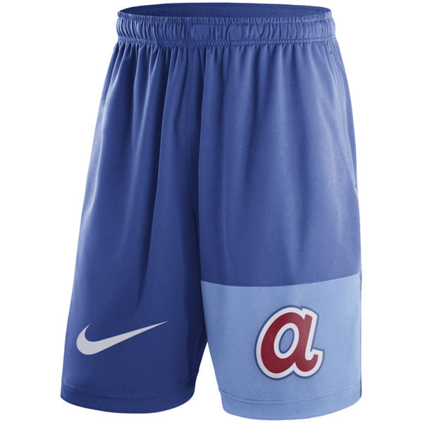 10Men's Atlanta Braves Nike Royal Cooperstown Collection Dry Fly Shorts