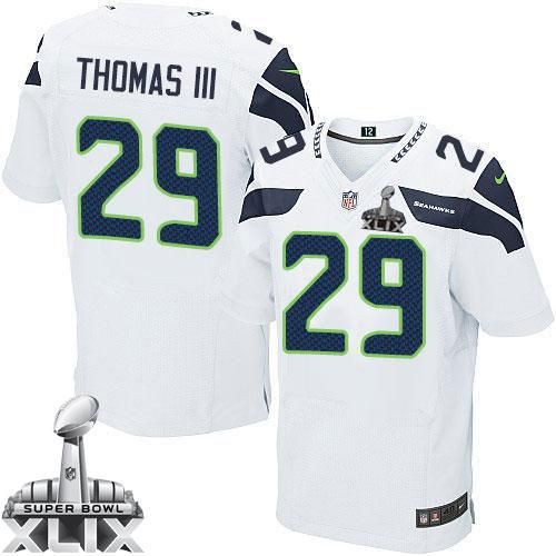 NEW Seattle Seahawks #29 Earl Thomas III White NFL New Limited Jersey