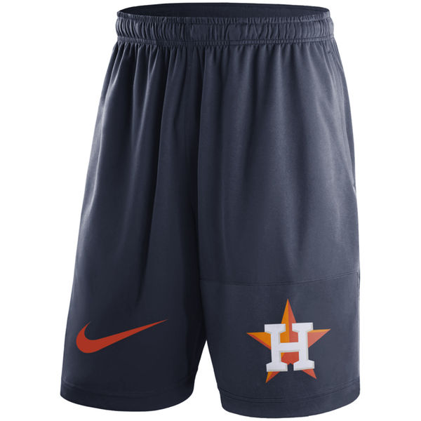 16Men's Houston Astros Nike Navy Dry Fly Shorts