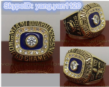 1972 NFL Super Bowl VII Miami Dolphins Championship Ring 1972 NFL Super Bowl VII Miami Dolphins Championship Ring