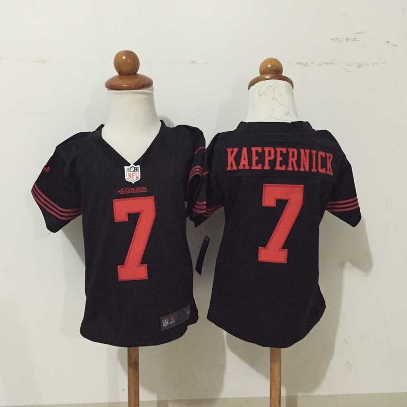 2-6 Kids Colin Kaepernick San Francisco 49ers #7 Black Jersey 2-6 Kids Colin Kaepernick San Francisco 49ers #7 Black Jersey
