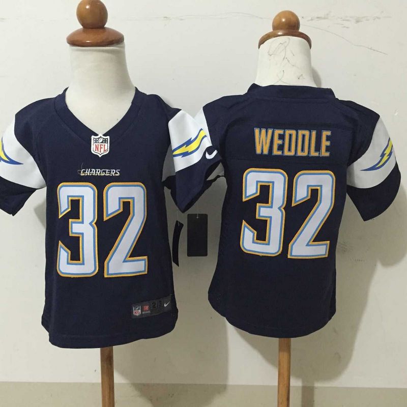 2-6 Kids San Diego Chargers #32 Eric Weddle Blue Jersey