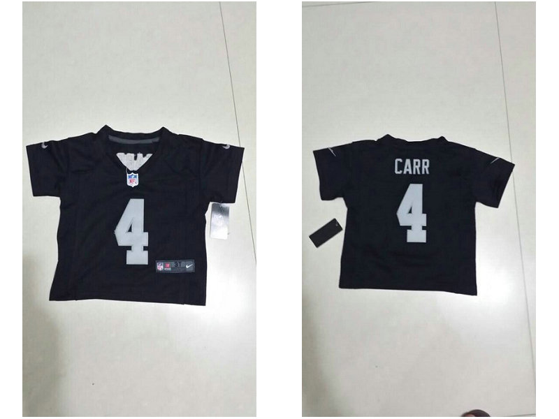 2-6 Years Old Kids Derek Carr Oakland Raiders #4 Black Stitched Nike Jersey 2-6 Years Old Kids Derek Carr Oakland Raiders #4 Black Stitched Nike Jersey