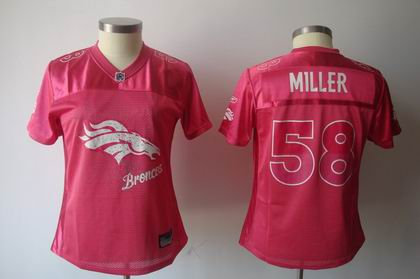 2011 Women FEM FAN Denver Broncos 58 Von Miller red
