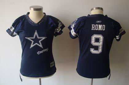 2011 Women Field Flirt Fashion Jersey Dallas Cowboys 9 Tony Romo Blue Team jerseys