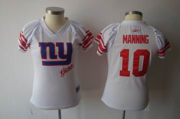 2011 Women Field Flirt Fashion Jersey New York Giants 10 Eli Manning white jerseys