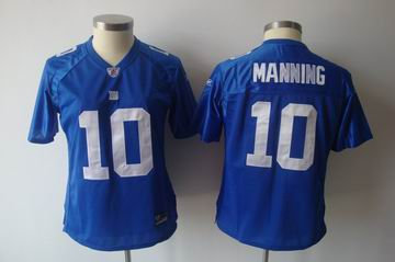 2011 Women TEAM Jersey New York Giants 10 Eli Manning blue jerseys