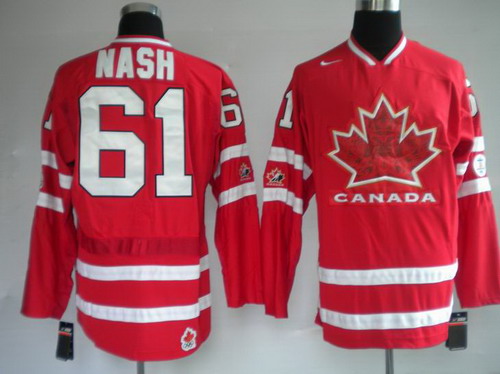 Jerseys 61 NASH Red Olympic
