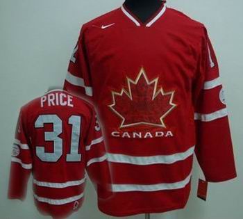 Ice  2010 OLYMPIC Team Canada 31 PRICE red jersey
