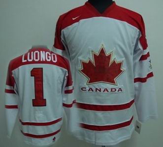 Ice  2010 OLYMPIC Team Canada 1 LUONGO white jersey