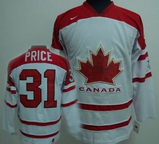 Ice  2010 OLYMPIC Team Canada 31 PRICE white jersey