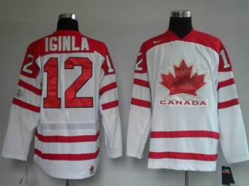 Ice  2010 OLYMPIC Team Canada 12 IGINLA white jersey