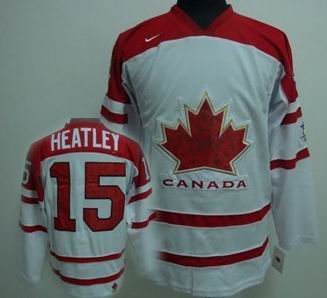 Ice  2010 OLYMPIC Team Canada 15 HEATLEY white jersey