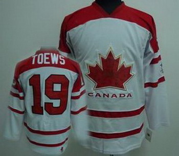 Ice  2010 OLYMPIC Team Canada 19 TOEWS white jersey