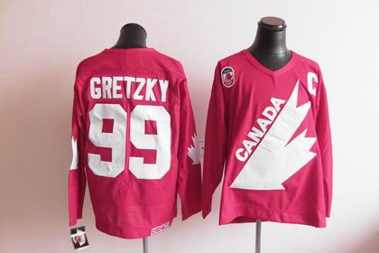 Team Canada 99 Wayne Gretzky 1991 Olympic Red CCM Jersey Team Canada 99 Wayne Gretzky 1991 Olympic Red CCM Jersey