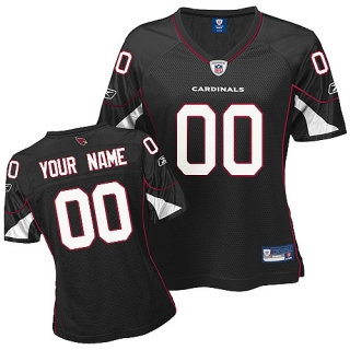 Arizona Cardinals Women Customized Black Jersey