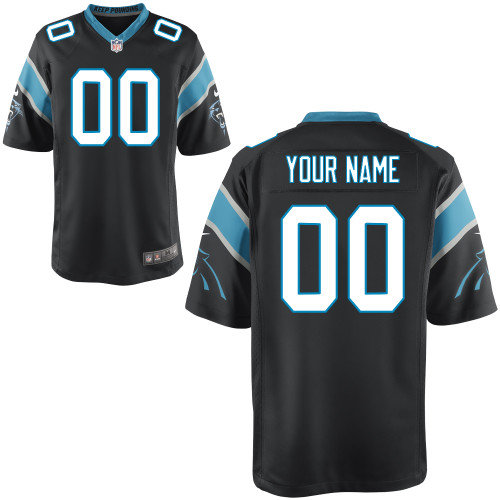 Men's Nike Carolina Panthers Customized Game Team Color Jerseys (S-4XL)