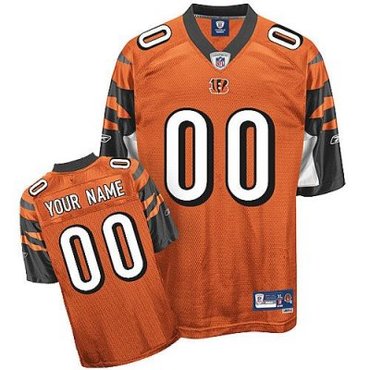 Customized Cincinnati Bengals Jersey Eqt Orange Football Jerseys