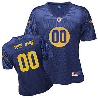 Green BayAcme Packers Customized Women Blue Jersey