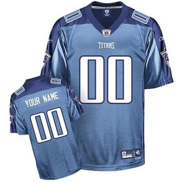 Customized Tennessee Titans Jersey Eqt Baby Blue Team Color Football Jersey