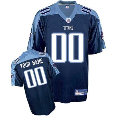 Customized Tennessee Titans Jersey Eqt Dark Blue Football Jersey