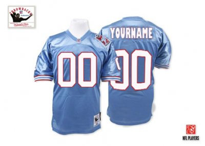 Customized Tennessee Titans Jersey Throwback Blue Football Jersey