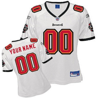Tampa Bay Buccaneers Women Customized White Jersey