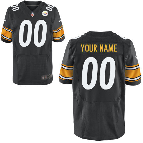 Men's Nike Pittsburgh Steelers Customized Elite Team Color Jerseys