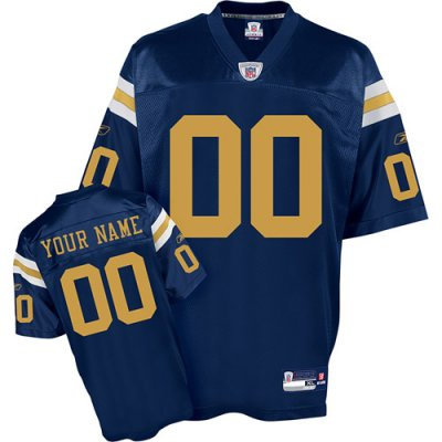Customized New York Jets Jersey Dark Blue Football Jersey