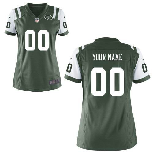 Women's Nike New York Jets Customized Game Team green Jerseys