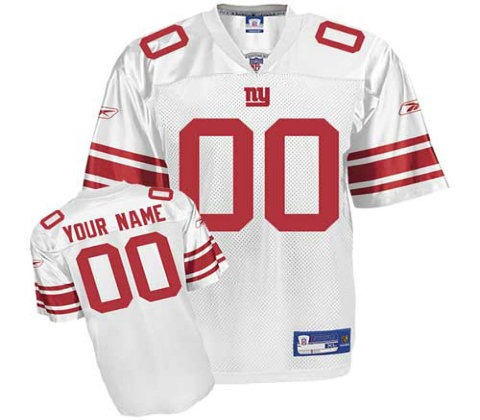 New York Giants Customized Replica White Jerseys New York Giants Customized Replica White Jerseys
