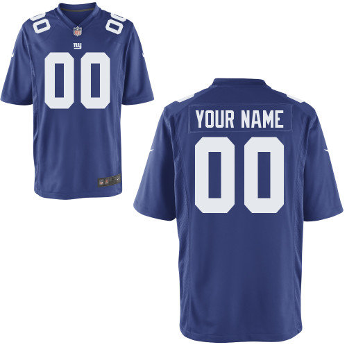 Men's Nike New York Giants Customized Game Team Color Jerseys (S-4XL)