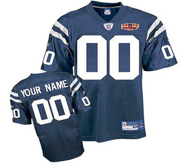 Indianapolis Colts Super Bowl XLIV Customized Replica Team Color Jersey