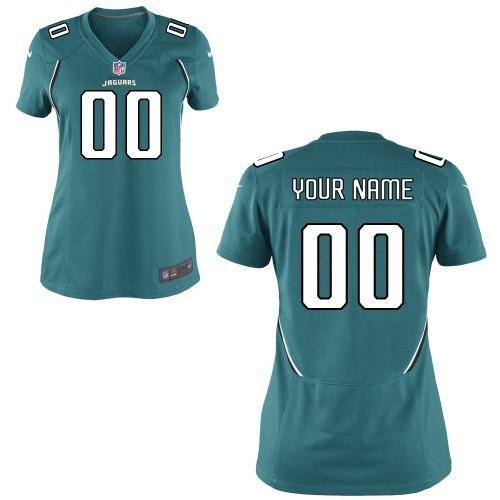 Women's Nike Jacksonville Jaguars Customized Game Team green Jerseys
