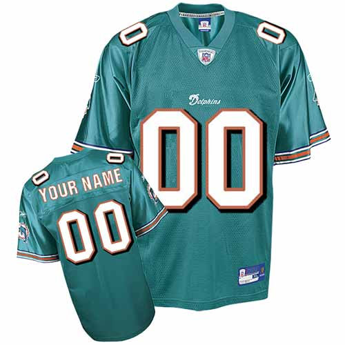 Miami Dolphins Customized Team Color Jersey (S-5XL)