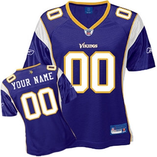 Minnesota Vikings Women Customized Purple Jersey