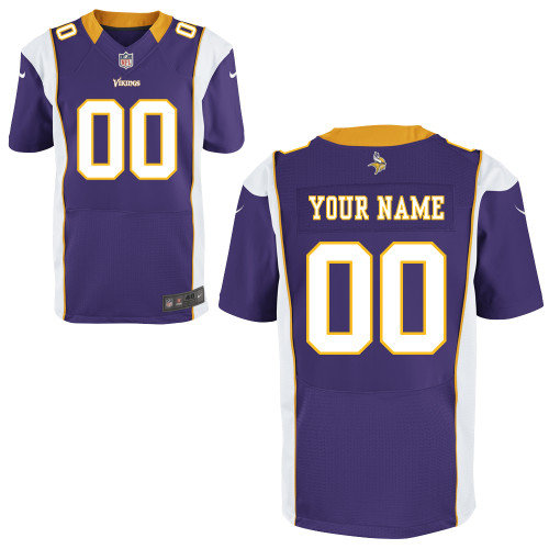 Men's Nike Minnesota Vikings Customized Elite Team Color Jerseys