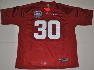 Crimson Tide #30 Donot Hightower Red 2012 BCS Championship Patch Embroidered NCAA Jersey