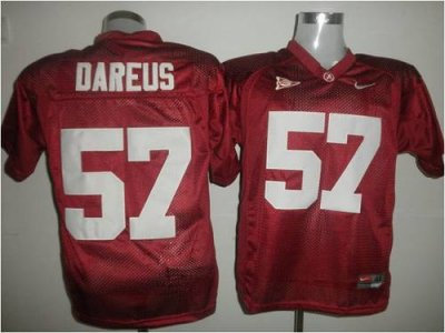 Crimson Tide #57 Marcell Dareus Red Embroidered NCAA Jersey