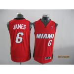 miami heat #6 james red revolution 30