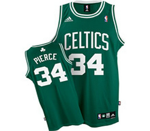 NBA Boston Celtics 34# Paul Pierce Authentic green