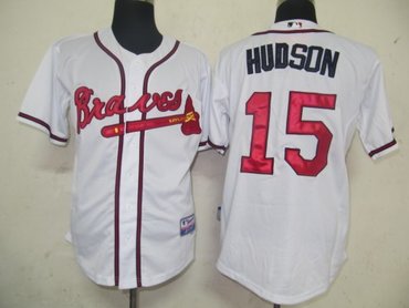 MLB Jerseys Atlanta Braves 15 Hudson White