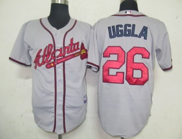 MLB Jerseys Atlanta Braves 26 Uggla Grey MLB Jerseys Atlanta Braves 26 Uggla Grey