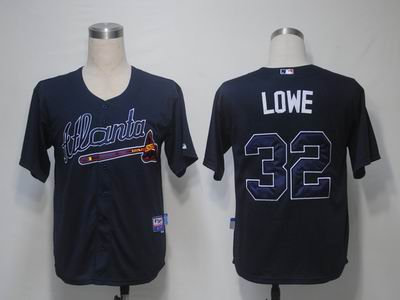 MLB Jerseys Atlanta Braves 32 Lowe Blue Cool Base MLB Jerseys Atlanta Braves 32 Lowe Blue Cool Base