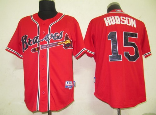 Atlanta Braves 15 Hudson Red Jerseys