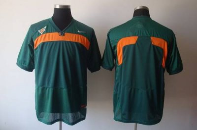 Hurricanes Blank Green Embroidered NCAA Jerseys