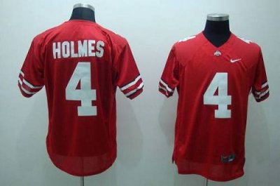 Buckeyes #4 Santonio Holmes Red Embroidered NCAA Jersey Buckeyes #4 Santonio Holmes Red Embroidered NCAA Jersey
